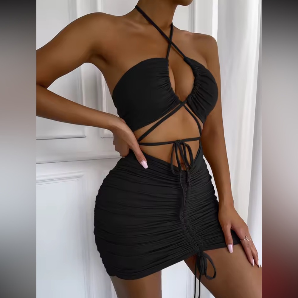 Black Halter Dress
